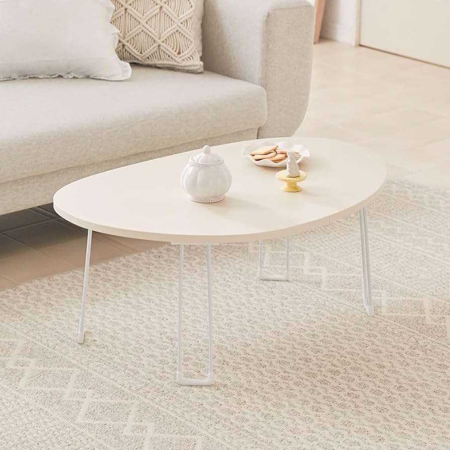 【韓国インテリア】折りたたみ♪ビーンズテーブル ROOMNHOME テーブル 折りたたみ ビーンズテーブル 折れ脚 軽い